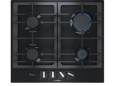 BOSCH Serie 6 PCP6A6B90 hobs Negro Integrado 60 cm Encimera de gas 4 zona(s)