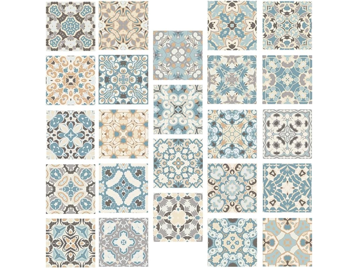 24 Pegatinas Pared Pvc Azulejos Decorativas Resistentes Desgaste Decoración Dormitorios Cocinas Fáciles