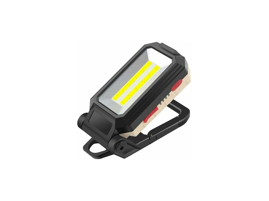 Luminária De Trabalho / Inspeção Led Cob, Alta Intensidade, Design Com Gancho, Recarregável