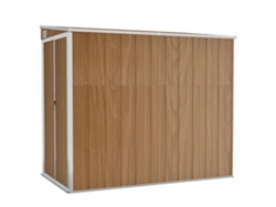 Caseta de jardín VIDAXL Marrón Acero (118x194x178 cm)