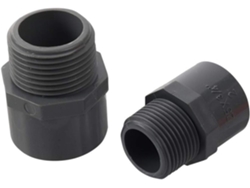 Conectores rectos de PVC para mangueras de 1/2" a 3/4", 2,54 cm para diámetro interno de 20/25/32 mm, para riego.