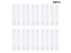20 cremalleras para bolsillos de ropa, accesorios decorativos con protección para la ropa.
