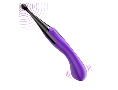 Vibrador de Clítoris de Alta Frecuencia G2 en 1 Vibradores de Clítoris y Puntos con Vibración Giratoria Púrpura BISBISOUS