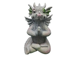 Estatua de dragón de resina, escultura artística de dragón Buda