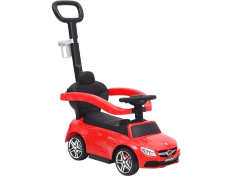 vidaXL Coche de empuje para niños Mercedes Benz C63 rojo