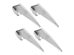 4 Piezas Herramientas De Separación Y Trenzado De Cabello En Plata Para Dedos