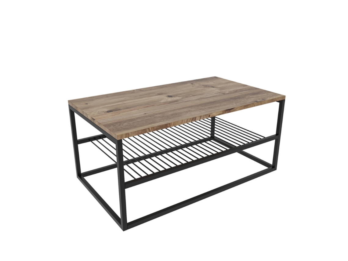 Mesa de centro industrial con estante FACTORY CONCEPT U