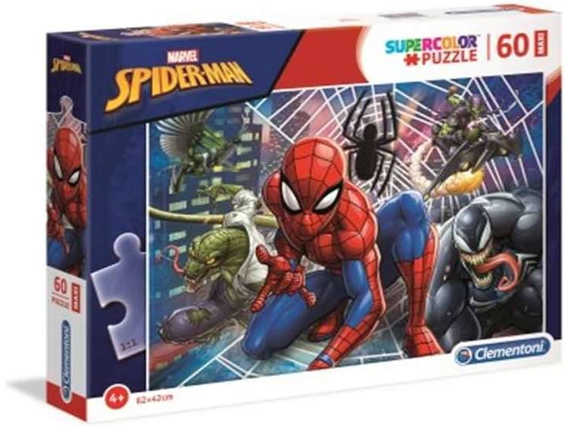 Puzzle CLEMENTONI Maxi Spider Man (60 Piezas - Edad mínima: 3 años)