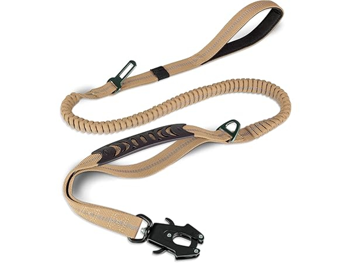 Correa Ajustable Para Perros, De 1,2 M X 1,8 M, Con Material Reflectante, Dos Asas Acolchadas, Apta Para Perros Medianos, Grandes Y Extragra
