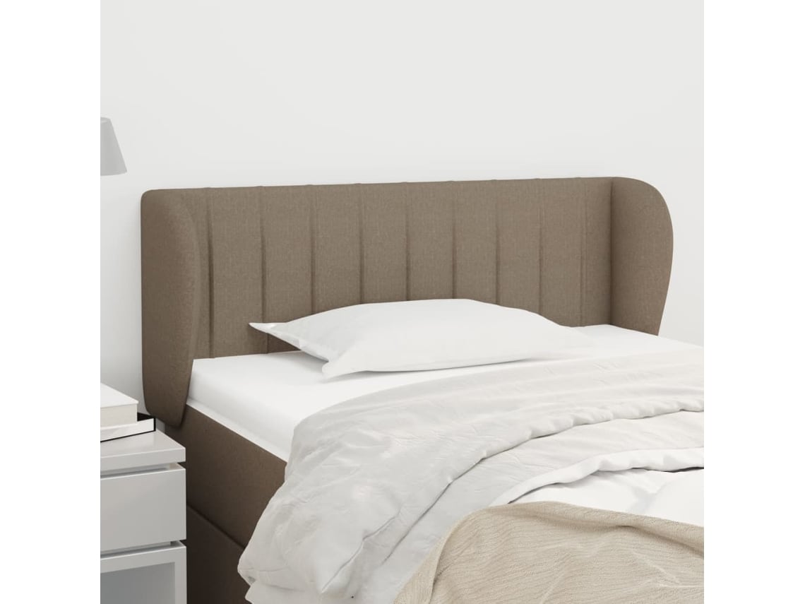 Cabecero De Tela Gris Taupe 103x23x78/88 Cm
