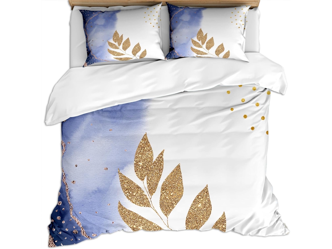 Juego Ropa Cama Piezas Funda Nórdica Microfibra Estampado Juego Almohada 140x200cm 140 X 200 Cm 65