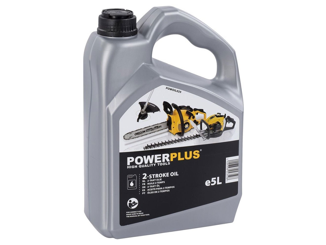 Powoil025 2 Tempos 5L Motosserra Óleo Transparentepowerplus
