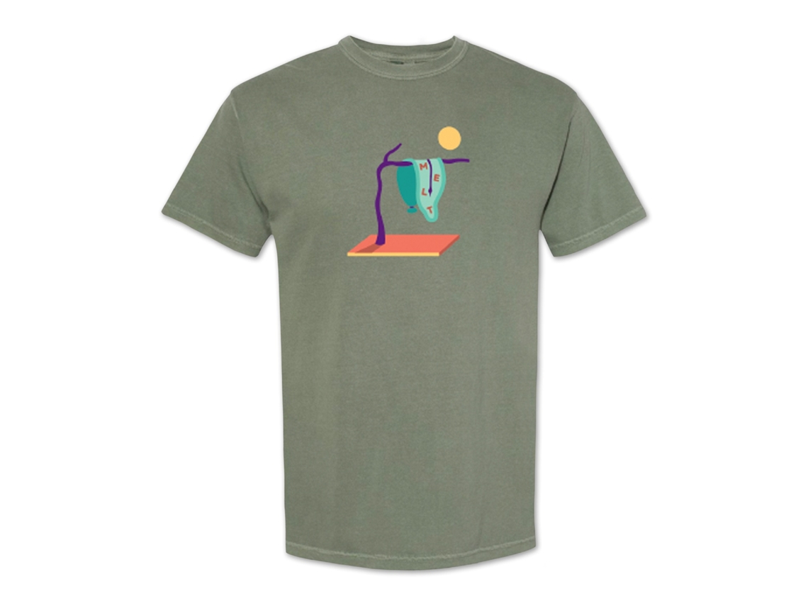 Melt Melting Clock (moss) T-shirt Rockinstone Unisex Adults Best Sellers Size:xxxl