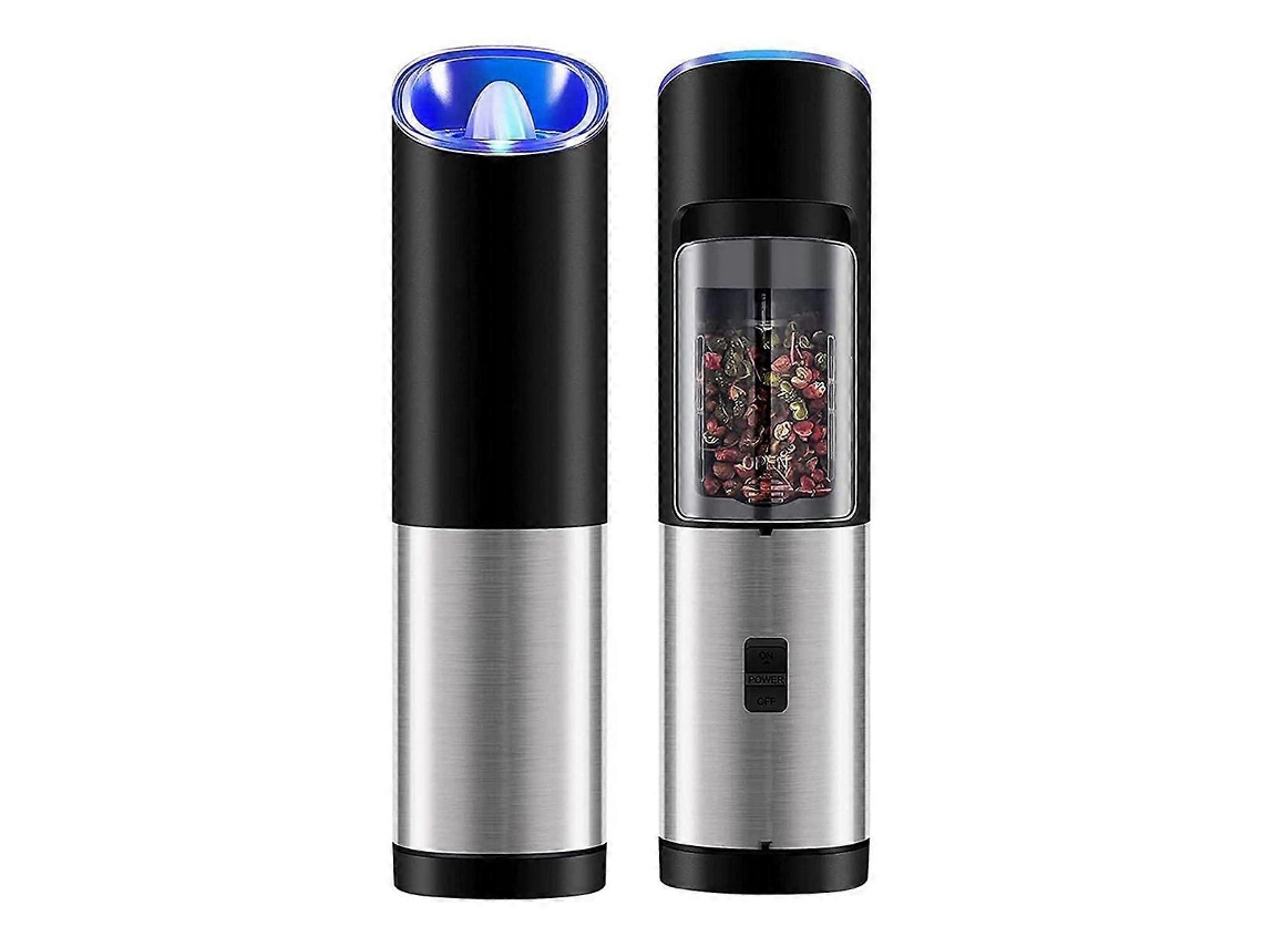 Juego de 2 molinillos eléctricos de sal y pimienta Rosewell para cocina con sensor de gravedad automático