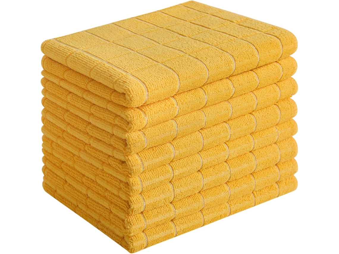 Paños De Cocina De Microfibra Toallas De Cocina Suaves, Súper Absorbentes Y Sin Pelusa, Paquete De 8, 26 X 18 Pulgadas
