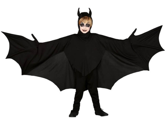 Disfraz de Niño DISFRAZZES Murciélago Negro (Talla: 7 a 9 años)