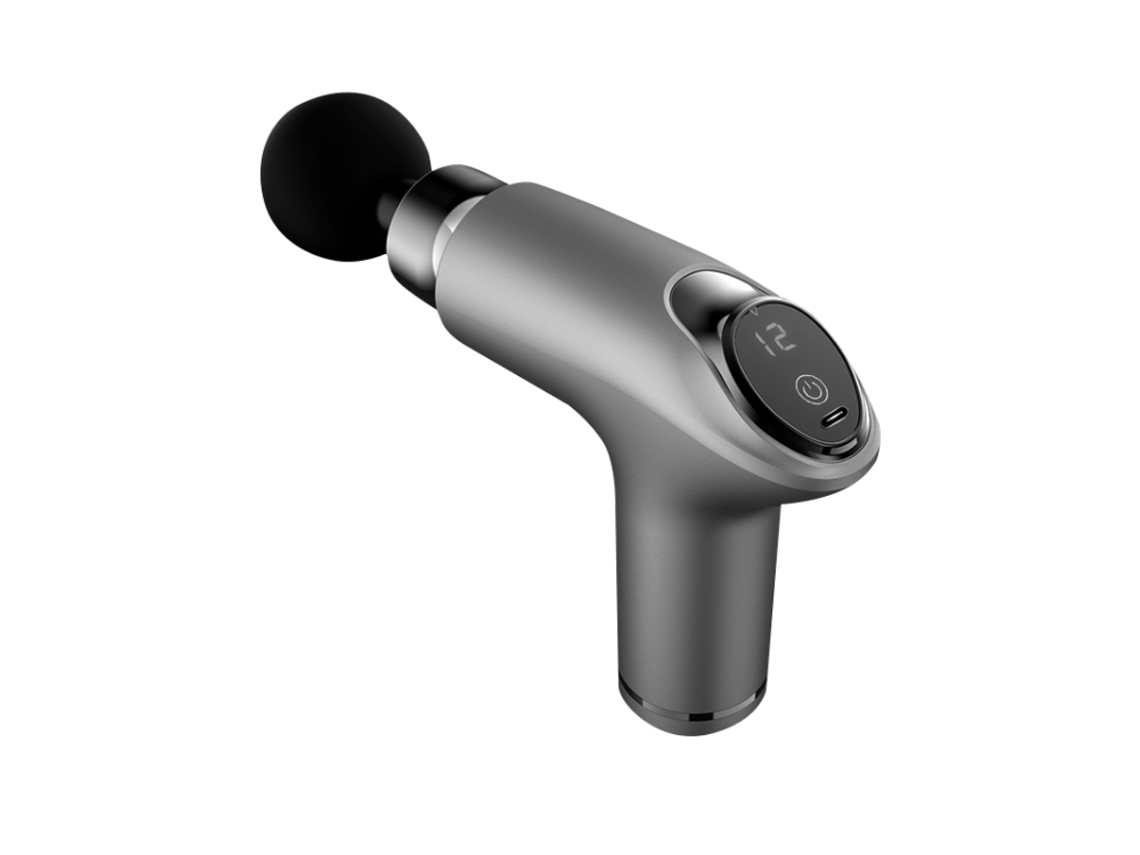 Mini Masajeador De Relajación Muscular/miofascial Con Vibración De Velocidad Variable (gris). Especificaciones: 12 Velocidades.