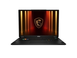 Portátil MSI Stealth 18hx Ai 048xes U9 (negro, SSD de 2 TB, socket EU 18, teclado QWERTY español, 64 GB de RAM, Intel Core Ultra 9, Nvidia GeForce RTX 5090)