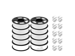 Filamento De Impresora 3d, Varios Materiales Disponibles, Alta Resistencia A Temperaturas, Pla P Blanco 11kg Oem
