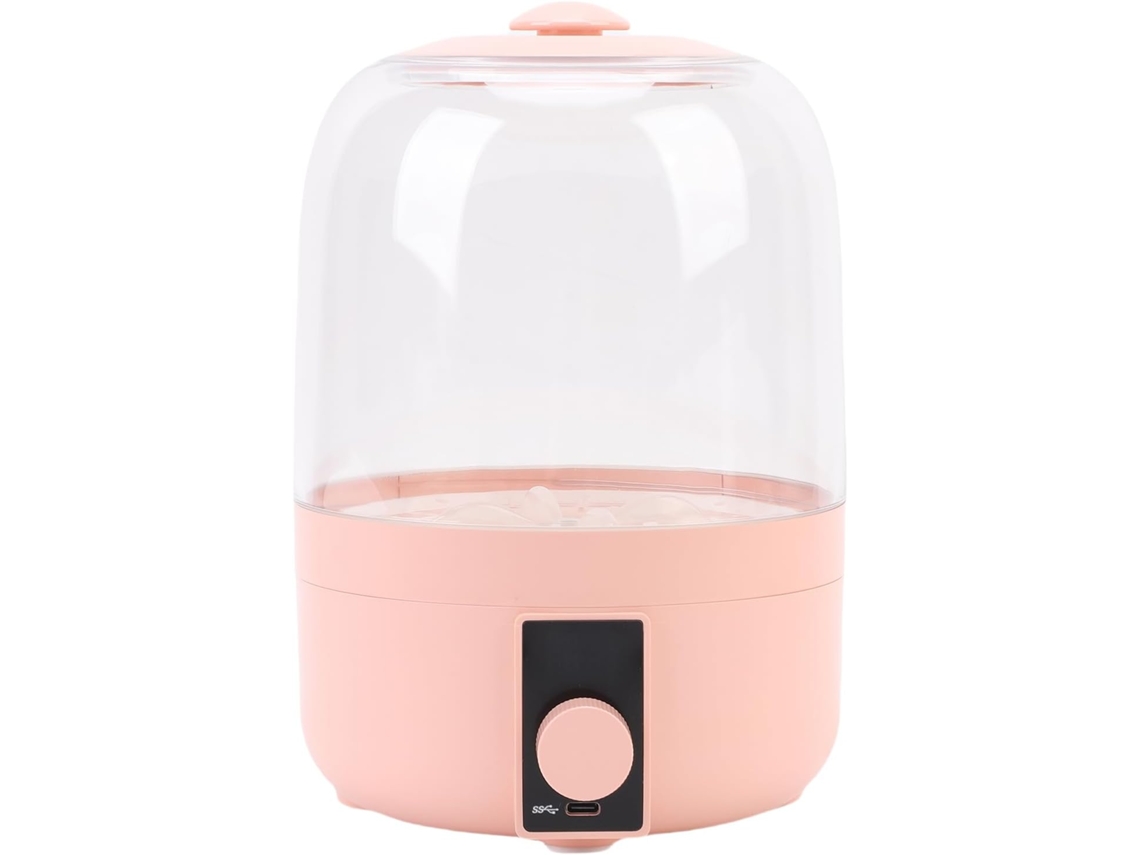 Mini lavadora automática portátil inalámbrica con esterilización, luz azul, Sfushos (rosa)