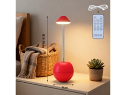 Luz Nocturna Led Ajustable Con Usb, Para Usar Junto A La Cama. Roja. Czhhmart