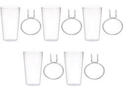 Juegos De Ganchos Y Soportes Transparentes Para Tazas Para Organizar Tu Espacio Con Paneles.