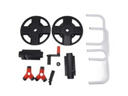 Carrete De Manguera Portátil De Abs Para Jardín, Lavado De Autos, Estante De Almacenamiento - Negro