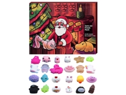 -calendario De Adviento Navideño Toy 24 Días Animales Cute Rice Cake Squeezing Regalos De Navidad