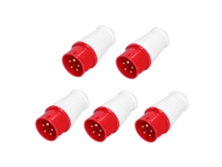 5pcs Conector Industrial Zng-015 Plug 5 Pines 16a 380v-415v Para Industria Agricultura Química