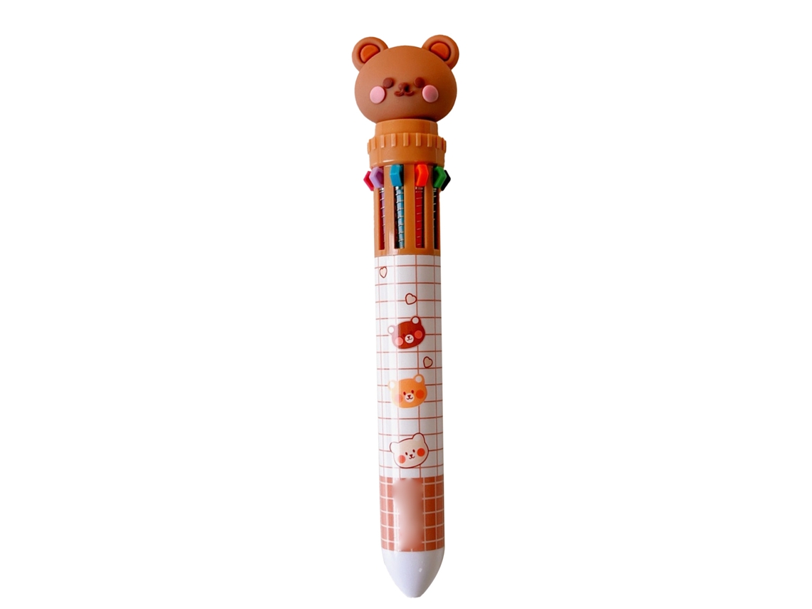 Bolígrafo Gel Multicolor Secado Rápido Con Botón Cute Para Estudiantes Y Oficina Suministros De Oficina