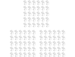 Paquete De 90 Insertos Ciegos Para Tomas De Pared Y Paneles De Conexión - Blanco
