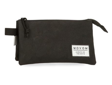 MOVOM Estuche Escolar Poliéster Always On The Move Negro