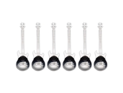 2026-colheres Em Forma De Guitarra De Aço Inoxidável 18/10 Lindas Colheres Para Café Casa Presente