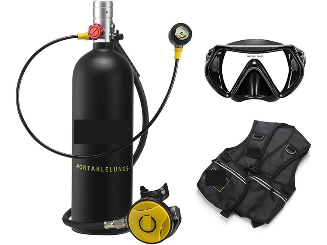 Mini Cilindro De Buceo De 2 Litros, Equipo De Snorkel, Tanque De Oxígeno