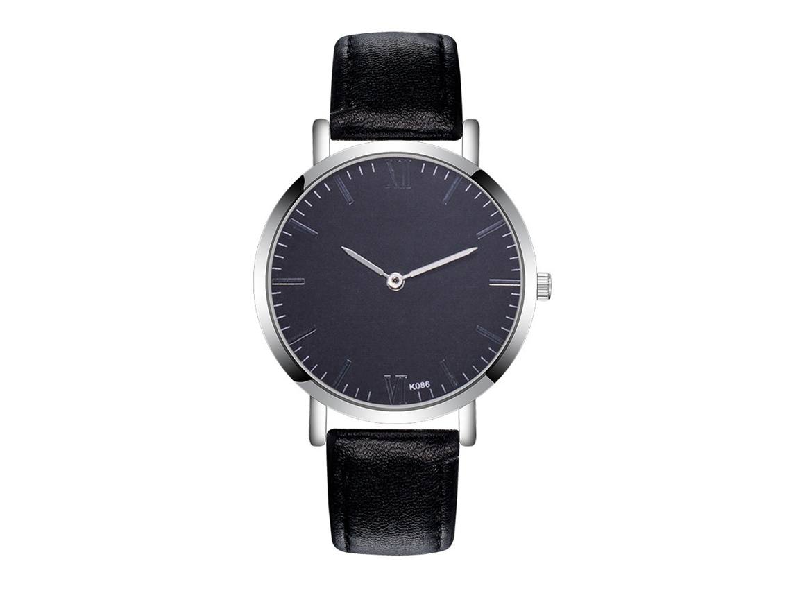 Reloj Deportivo Ultraligero De Cuero Para Hombre Con Movimiento De Cuarzo Para Zhou Lianfa, Negro.