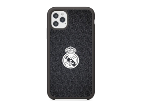 Funda PHONECASES3D iPhone 12 - Oficial Real Madrid (Piel Sintética - Negro)