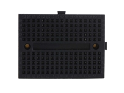 2026velora-6pcs Breadboard Mini Sin Soldadura 170 Huecos Reutilizable Colorido (negro)