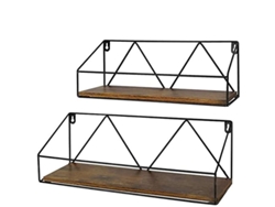 2026-estantes Flotantes De Madera Para Dormitorio, Baño, Salón Y Cocina, Almacenamiento Y Decoración, Set De 2