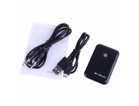 2 en 1 receptor transmisor bluetooth 3.5mm estéreo inalámbrico música audio cable dongle bluetooth v4.2 adaptador para TV DVD MP3 PC negro