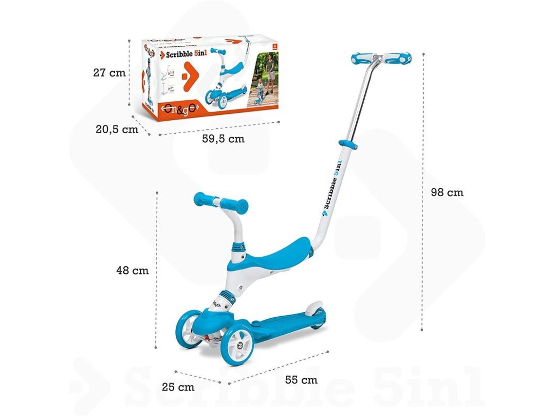 Patinete Reversible 5 En 1 MONDO On And Go (Edad: 12 meses)
