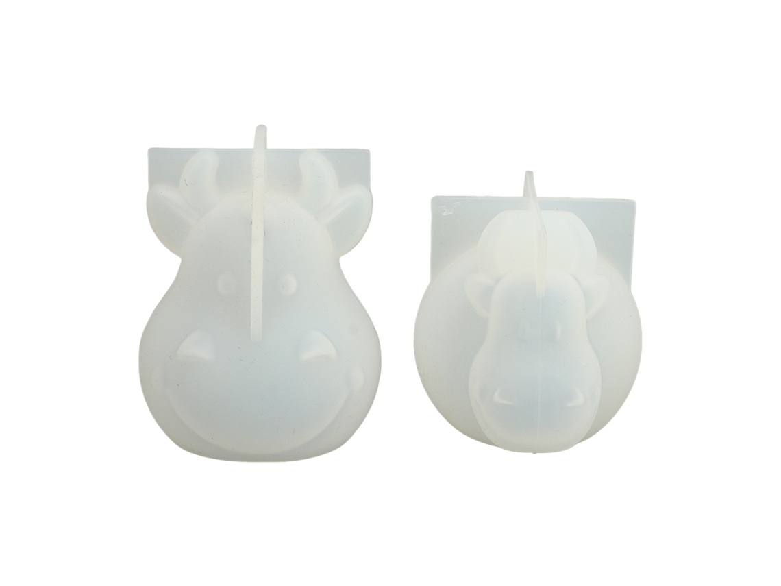 2026-molde De Silicona De Vaca 3d Para Resina Animal Diy Molde De Silicona Tridimensional Epoxi Para Manualidades