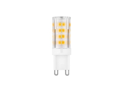 Bombilla LED G9 de aluminio mate para PC, 4 W, luz fría