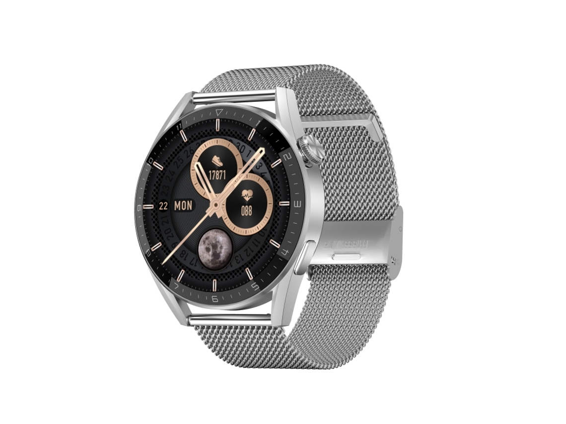 Reloj inteligente Mdug (acero plateado)