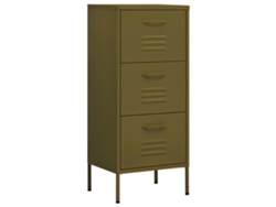 Armario de almacenamiento de acero 42,5x35x101,5 cm Verde oliva MAISON EXCLUSIVE