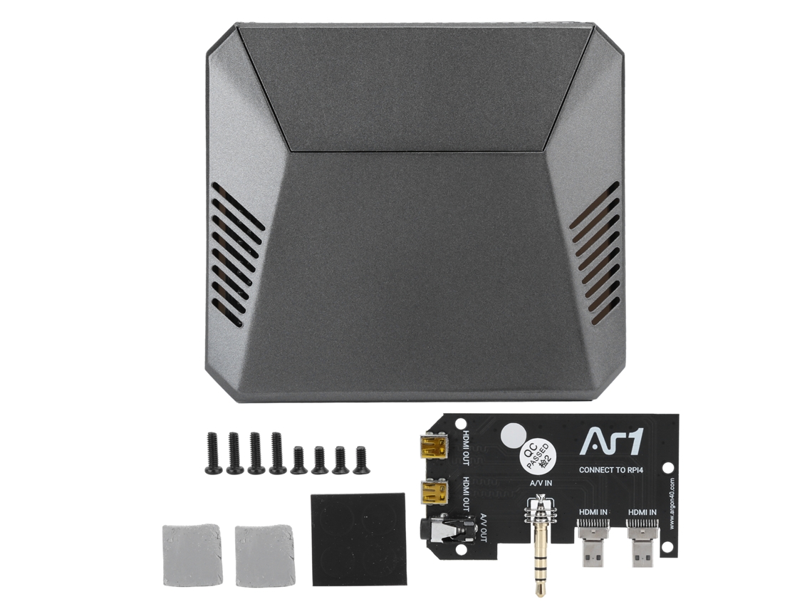 Kit De Carcasa De Aluminio Argon One Con Ventilador E Interruptor De Encendido Para Raspberry Pi 4 Modelo B