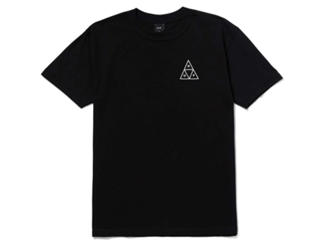 Camiseta de Hombre HUF Corta Triple Triangle Negro (XL)
