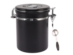 Contenedor de almacenamiento de granos de café de acero inoxidable 304 con válvula de escape