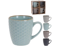Tazas mug texturas 200ml 4p lote 4