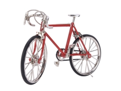 Bicicleta Miniatura De Aleación Para Casa De Muñecas 1:10, Color Rojo, Mini Vehículo De Juguete.