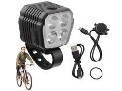 Juego de faros delanteros recargables USB, luces delanteras superbrillantes y luz LED trasera, 3-5 modos de luz, apto para todos los modelos Jytgalx.